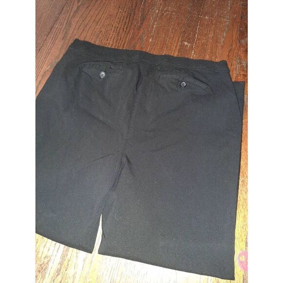 Size 18 Lane Bryant Black Mid Rise Elastic Waist Ankle Pants w Pockets Belt Loop - Picture 4 of 4